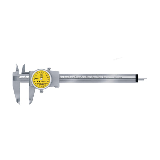 Tesa 00510008 Dial Caliper, Range 0-150mm, Graduation 0.02mm