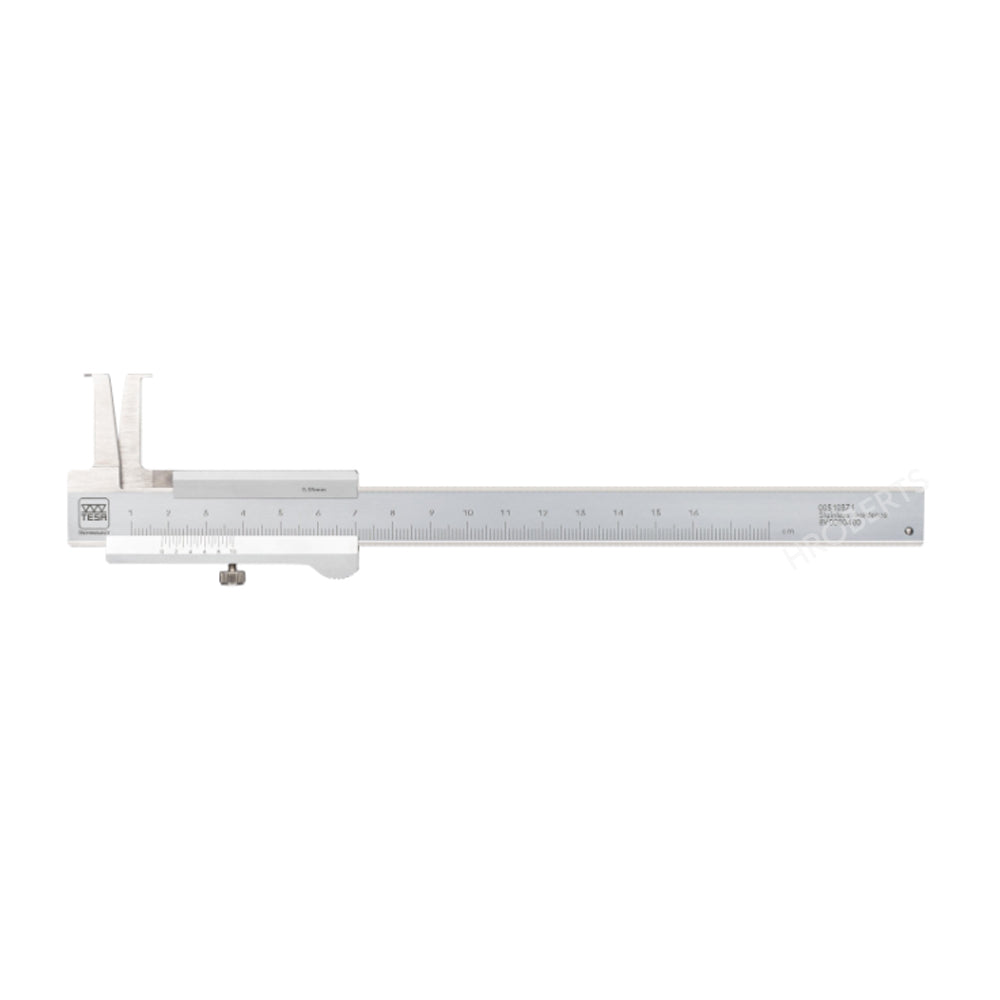 Tesa 00510371 Inside Groove Vernier Caliper, Range 10-160mm, Graduation 0.05mm