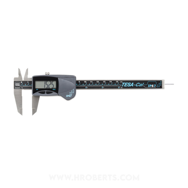 Tesa 00530141 Twin-Cal Digital Caliper, Range 0-150mm / 0-6", Resolution 0.01mm / 0.0005"