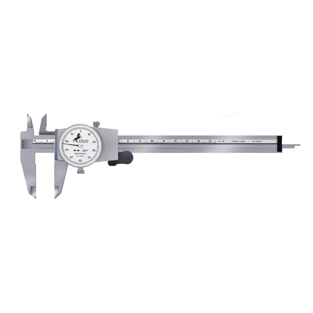 Etalon 075115811 Dial Caliper, Range 0-6", Graduation 0.001"