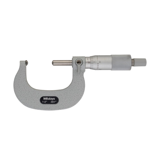 Mitutoyo 115-242 Spherical Anvil and Spindle Tube Micrometer, Range 1-2", Graduation 0.001"