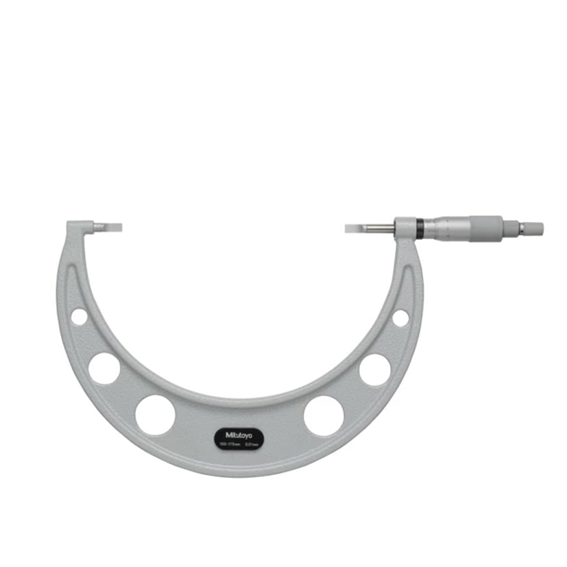 Mitutoyo 122-107-10 Blade Micrometer, Range 150-175mm, Graduation 0.01mm, Non-Rotating Spindle