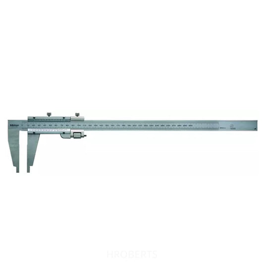 Mitutoyo 160-128 Vernier Caliper with Nib Style Jaws, Range 0-450mm, Graduation 0.02mm and Fine Adjustment