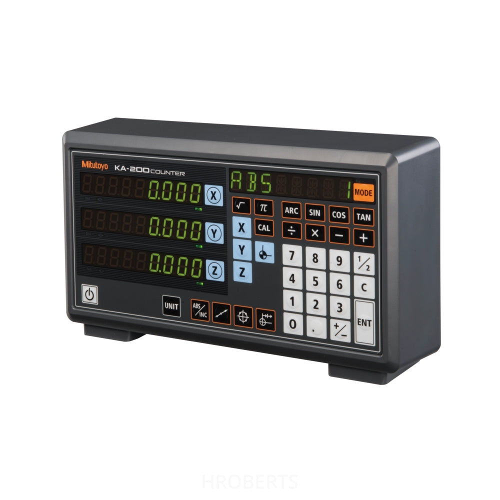 Mitutoyo 174-185E Multifunction Display KA-213, Resolution 0.05 - 0.0001mm (AT100 Series) 0.01 - 0.001mm (AT715 Series), Scale Input Ports 3