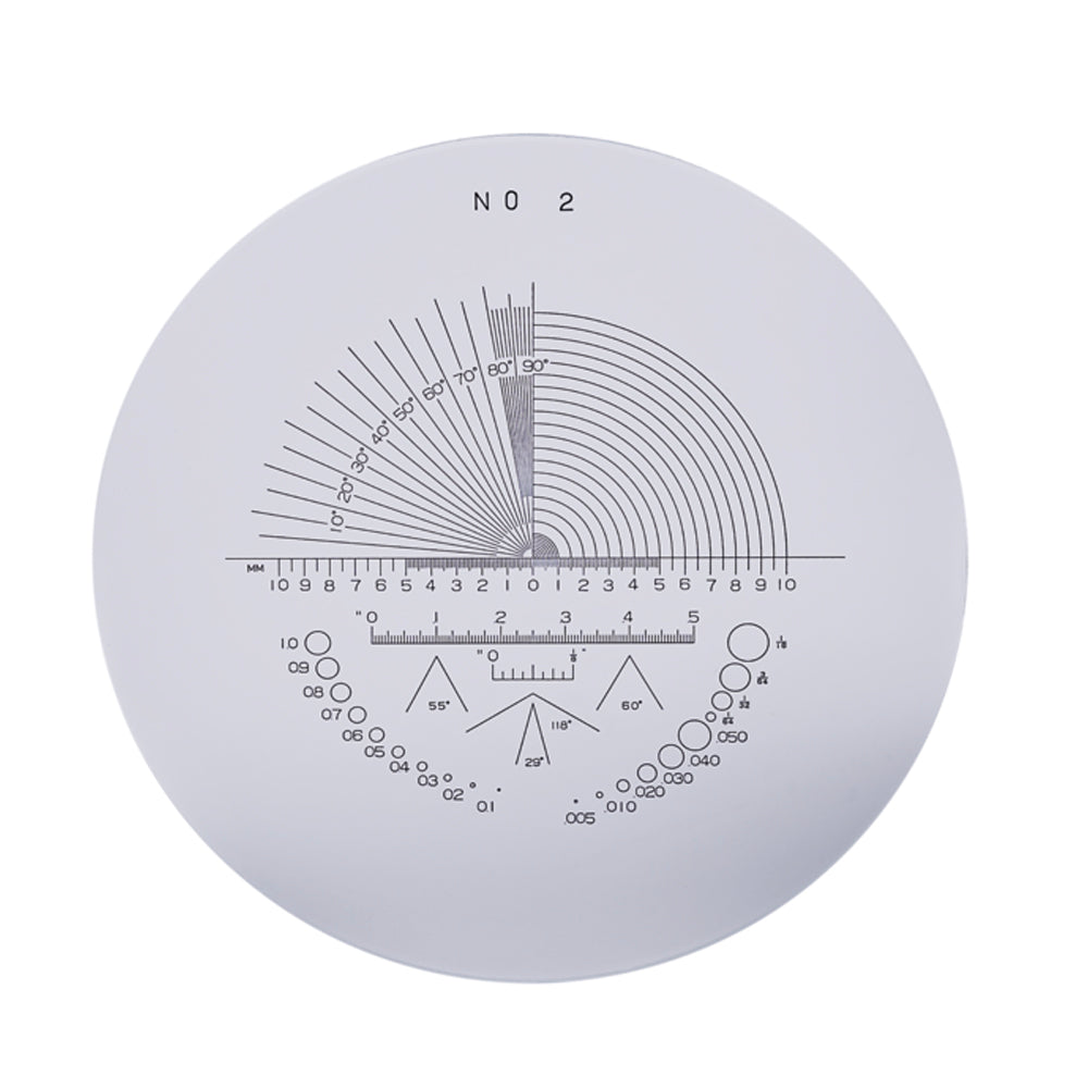 Mitutoyo 183-142 Reticle, Angle, Radius, Length, Diameter