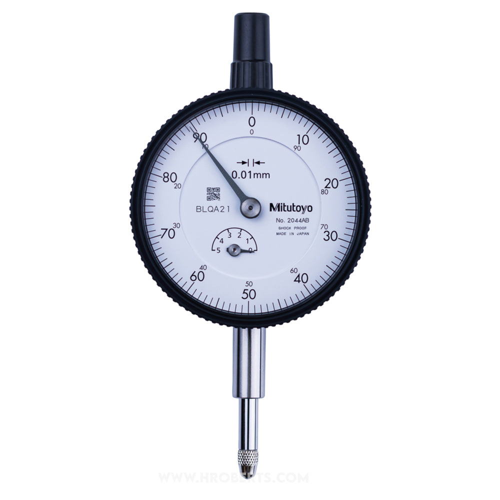 Mitutoyo 2044a-09 Dial Indicator, Graduation 0.01mm, Range 5mm, Scale 