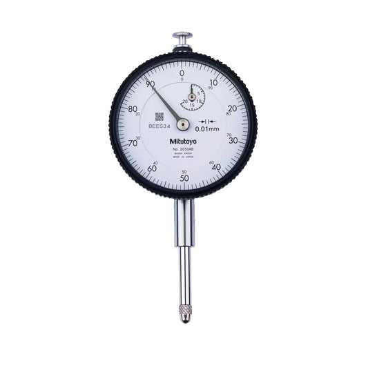 Mitutoyo 2050A Dial Indicator, Graduation 0.01mm, Range 20mm, Scale 0-100, Bezel Diameter 57mm