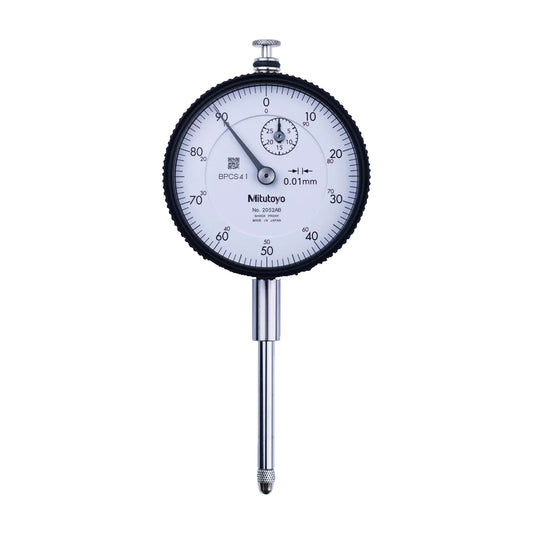 Mitutoyo 2052A Dial Indicator, Graduation 0.01mm, Range 30mm, Scale 0-100, Bezel Diameter 57mm