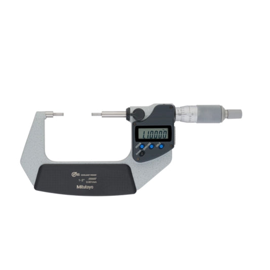 Mitutoyo 331-352-30 Digimatic Digital Spline Micrometer, Range 1-2" / 25.4-50.8mm, Resolution 0.00005" / 0.001mm, IP65, with SPC Data Output