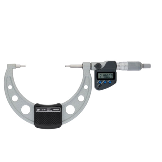 Mitutoyo 331-354-30 Digimatic Digital Spline Micrometer, Range 3-4" /  76.2-101.6mm, Resolution 0.00005" / 0.001mm, IP65, with SPC Data Output