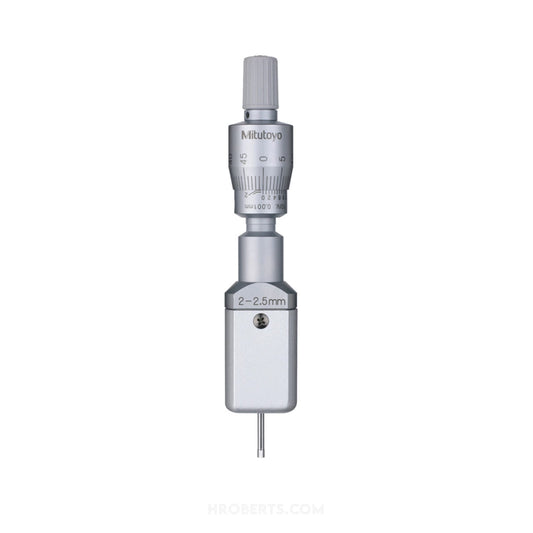 Mitutoyo 368-001 Holtest Bore Micrometer, 2-Point Contact, Range 2-2.5mm, Graduation 0.001mm