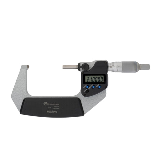 Mitutoyo 395-353-30 Digital Tube Micrometer, Range 2-3" /  50.8-76.2mm, Resolution 0.00005" / 0.001mm, IP65 with SPC Data Output