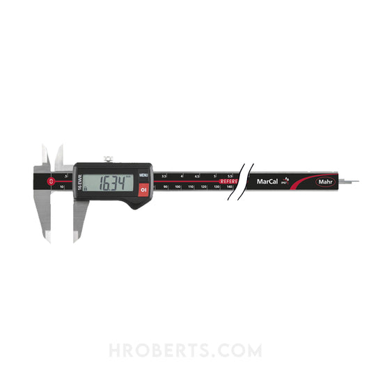 Mahr 4103304 16 EWR IP67 Digital Caliper 0-200mm/8", Rectangle Depth Rod