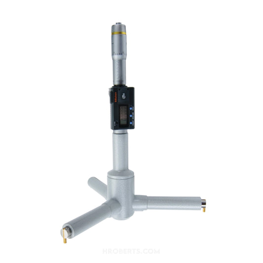 Mitutoyo 468-281 Digmatic Digital Holtest Bore Micrometer, 3-Point Contact, Range 11-12" / 279.4-304.8mm, Resolution 0.0001" / 0.001mm, IP65, with SPC Data Output