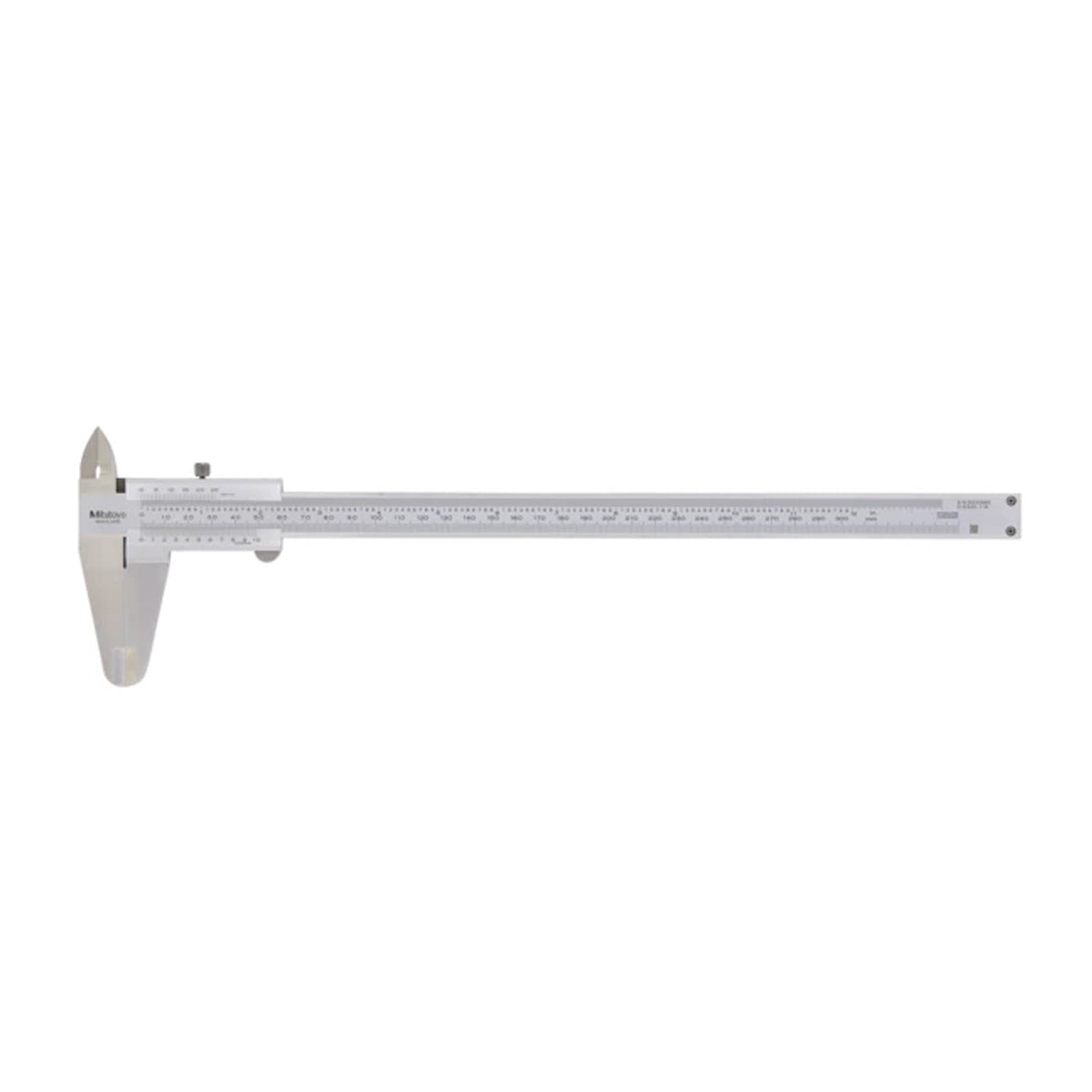 Mitutoyo 530-119 Vernier Caliper, Range 0-300mm / 0-12", Graduation 0.02mm / 0.001"