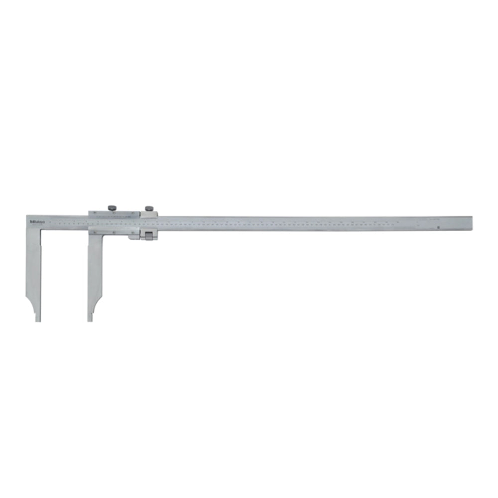 Mitutoyo 534-107 Vernier Caliper Long Jaw, Range 0-750mm / 0-30" Graduation 0.02mm / 0.001" with Fine Adjustment