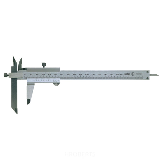 Mitutoyo 536-102 Vernier (adjustable measuring) Caliper Offset Jaw Type, Range 0-200mm, Graduation 0.05mm