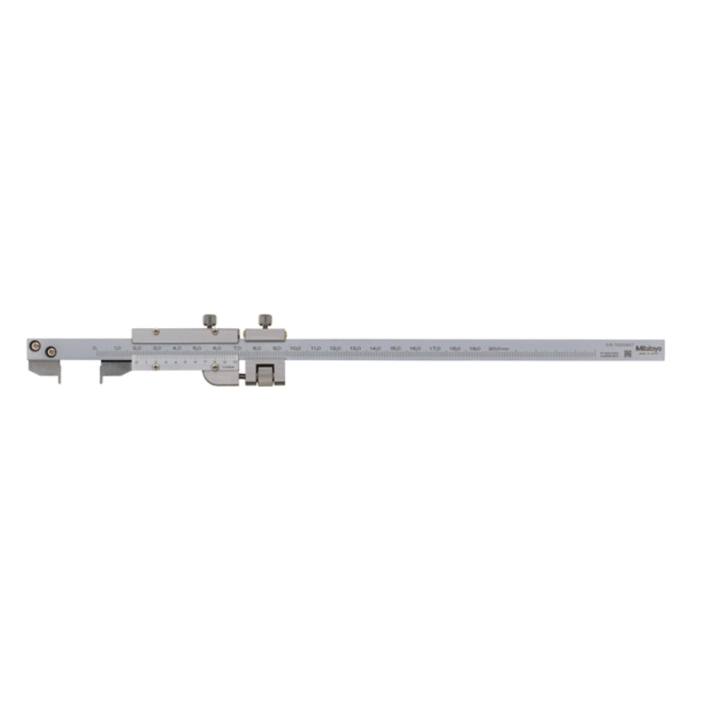 Mitutoyo 536-172 Vernier Caliper Hook Jaw Type, Range 0-200mm, Graduation 0.02mm