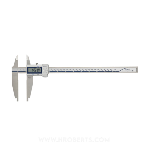 Mitutoyo 551-341-20 Digimatic Digital Caliper with Nib Style and Standard Jaws, Range 0-300mm / 0-12" ( Inside 10.26-310.16mm / 0.404-12.4" ), Resolution 0.01mm / 0.0005", Absolute System, IP67 and SPC Data Output