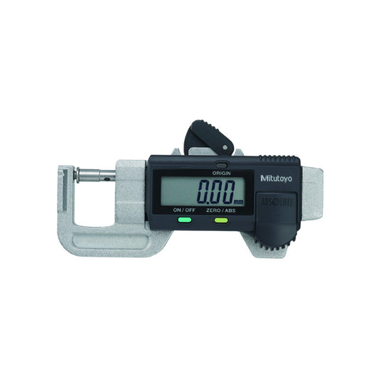 Mitutoyo 700-118-30 Quick Mini Thickness Gauge Micrometer, Range 0- 0.5" / 0-12.7mm, Resolution 0.0005" / 0.01mm