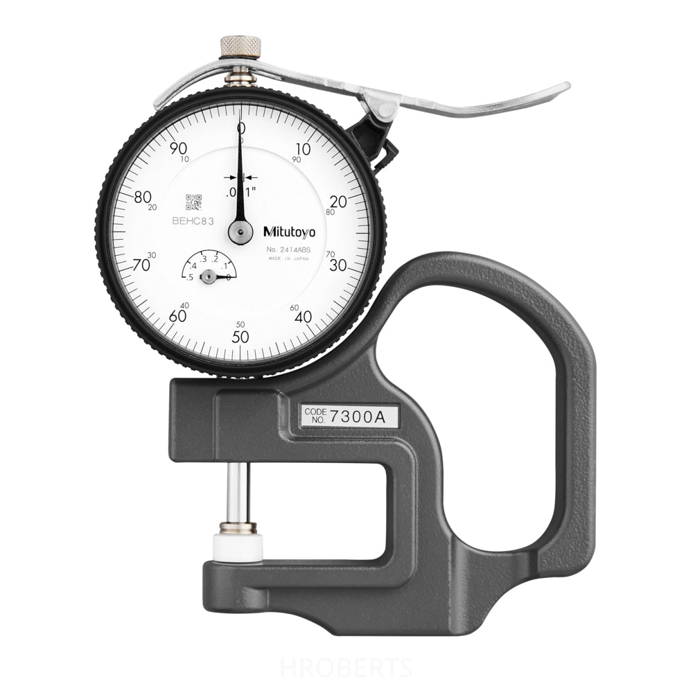 Mitutoyo 7300A Dial Thickness Gauge, Range 0-0.5", Graduation 0.001"