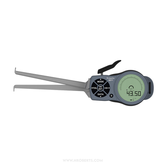 Kroeplin L313 Digital Internal Caliper Gauge, Range 13-43mm, Resolution 0.001, 0.002, 0.005, 0.01, 0.02, 0.05mm, Measuring Depth 127mm, Measuring Contact Ball 1.3mm Diameter, IP67 Protection, Metric / Imperial Switchable