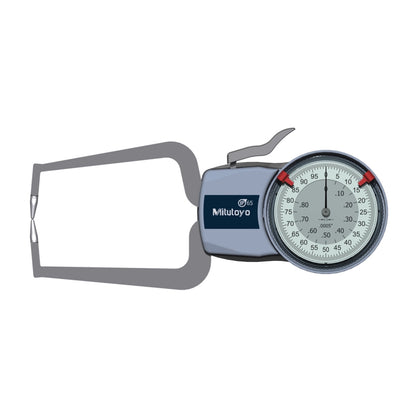 Mitutouo 209-455 Outside Dial Caliper Gauge, Range 0-0.8", Graduation 0.0005"