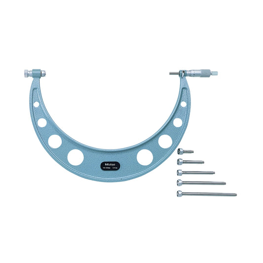 Mitutoyo 104-136A Interchangeable Anvil Micrometer, Range 150-300mm, Graduation 0.01mm