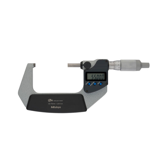 Mitutoyo 293-246-30 Digimatic Digital Micrometer, Range 50-75mm, Resolution 0.001mm, IP65