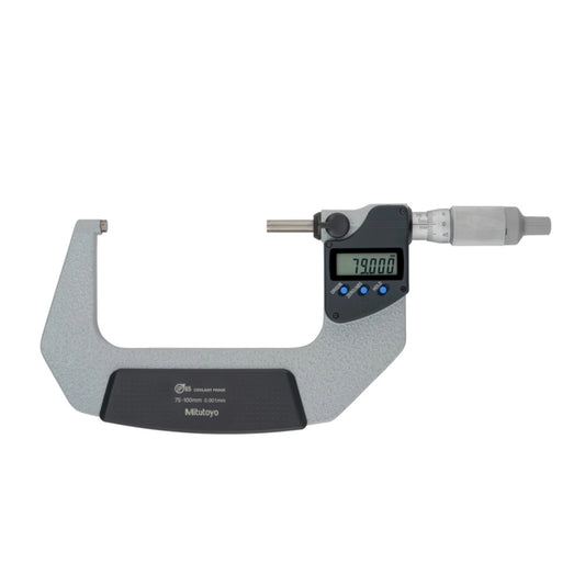 Mitutoyo 293-247-30 Digimatic Digital Micrometer, Range 75-100mm, Resolution 0.001mm, IP65