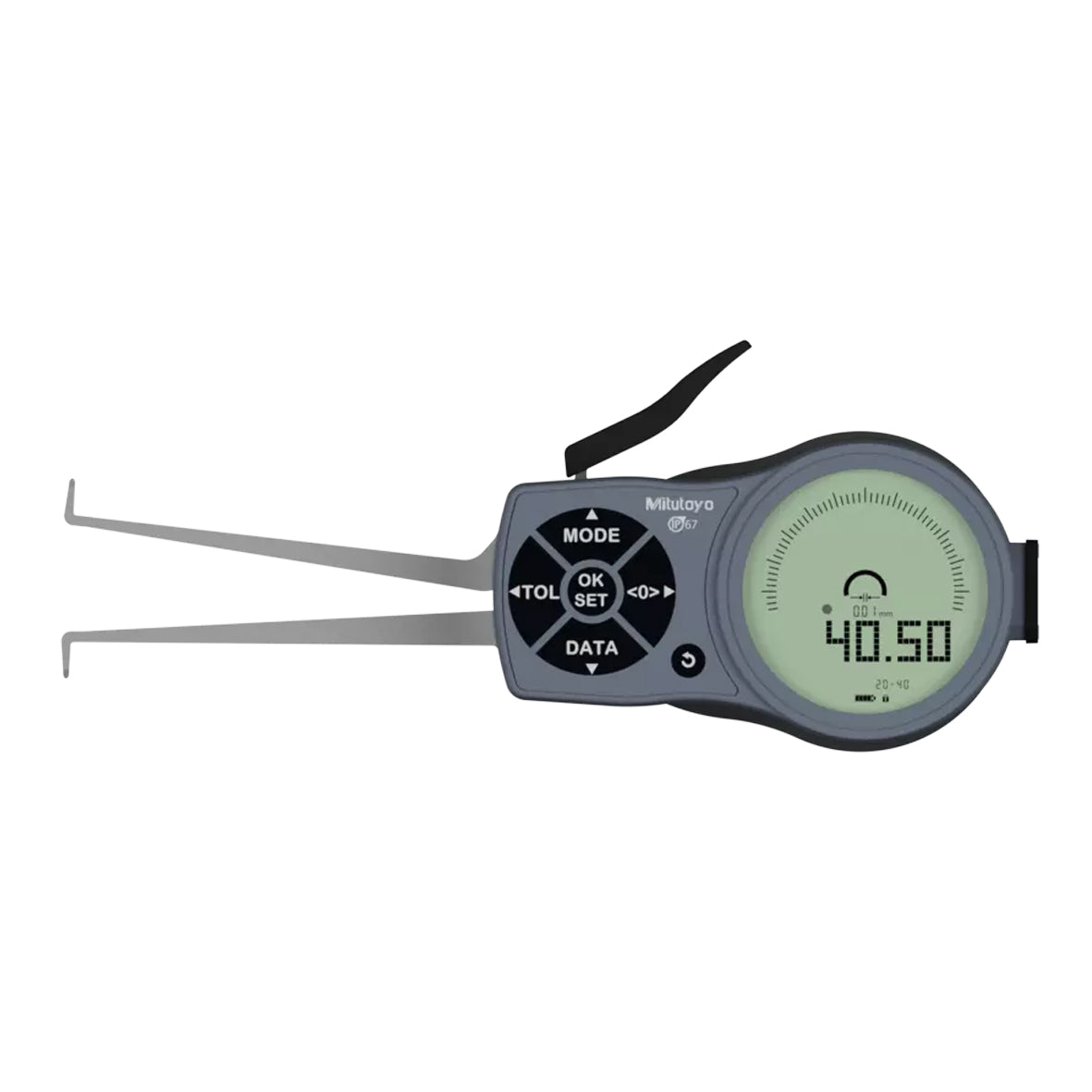 Mitutoyo 209-937 Digimatic Digital Inside Caliper Gauge, Range 20-40mm, Resolution 0.001mm, 0.002mm, 0.005mm,0.01mm, 0.02mm, 0.05mm