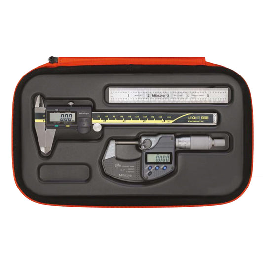 Mitutoyo 64PKA285UK Digital Toolkit Includes: 500-196-30 + 293-340-30 + 182-105 in a Padded Mitutoyo case