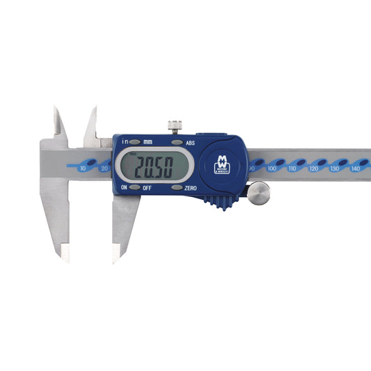 Moore & Wright MW110-30DBL Digital Caliper, Range 0-300mm / 0-12", Resolution 0.01mm / 0.0005"