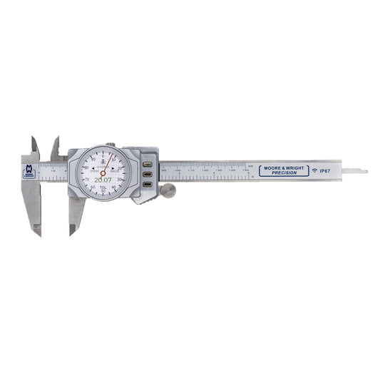 Moore & Wright MW148-15D Digital Digital Caliper, Range 0-150mm / 0-6", Resolution 0.01mm / 0.0005"