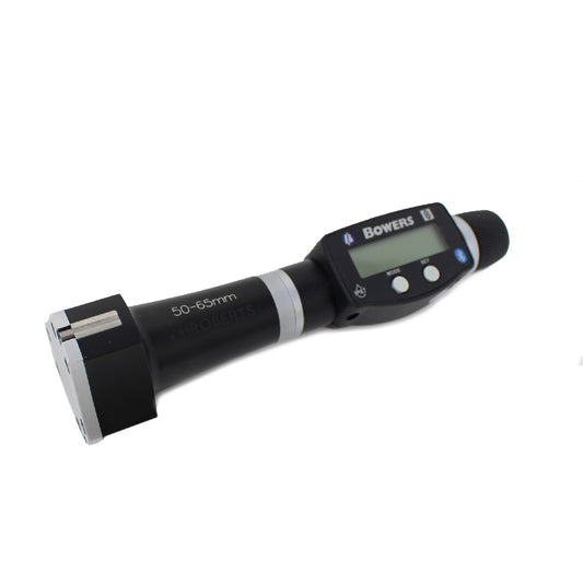 Bowers XTD50M-BT Digital Bore Gauge, Range 50-65mm, Resolution 0.001mm, 3-Point Contact with Bluetooth, Supplied with Setting Ring and Ukas Certificate