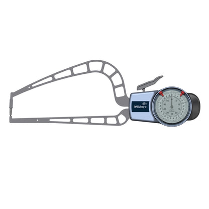 Mitutoyo 209-912 Outside Dial Caliper Gauge, Range 0-50mm, Graduation 0.05mm