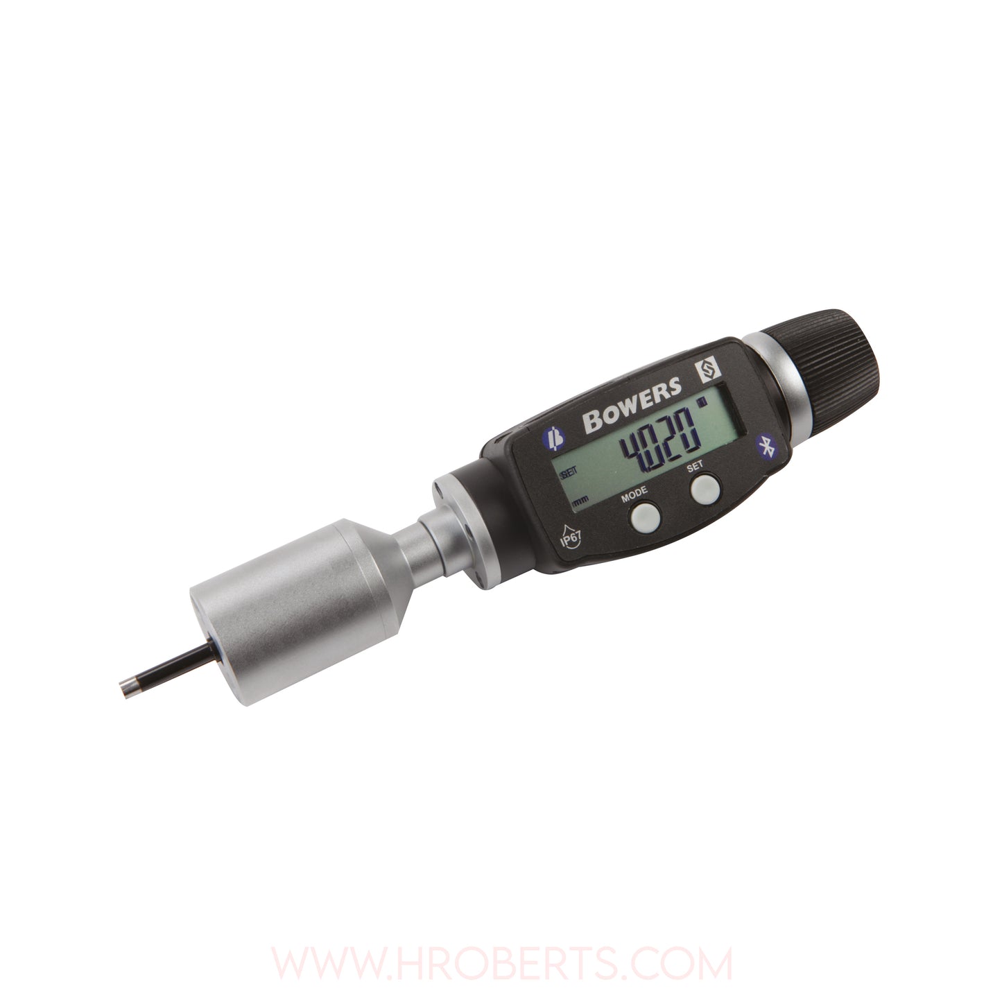 Bowers XTD4I-BT Digital Bore Gauge, Range 0.160-0.200", Resolution 0.00005", 2-Point Contact with Bluetooth, Supplied with Setting Ring and Ukas Certificate