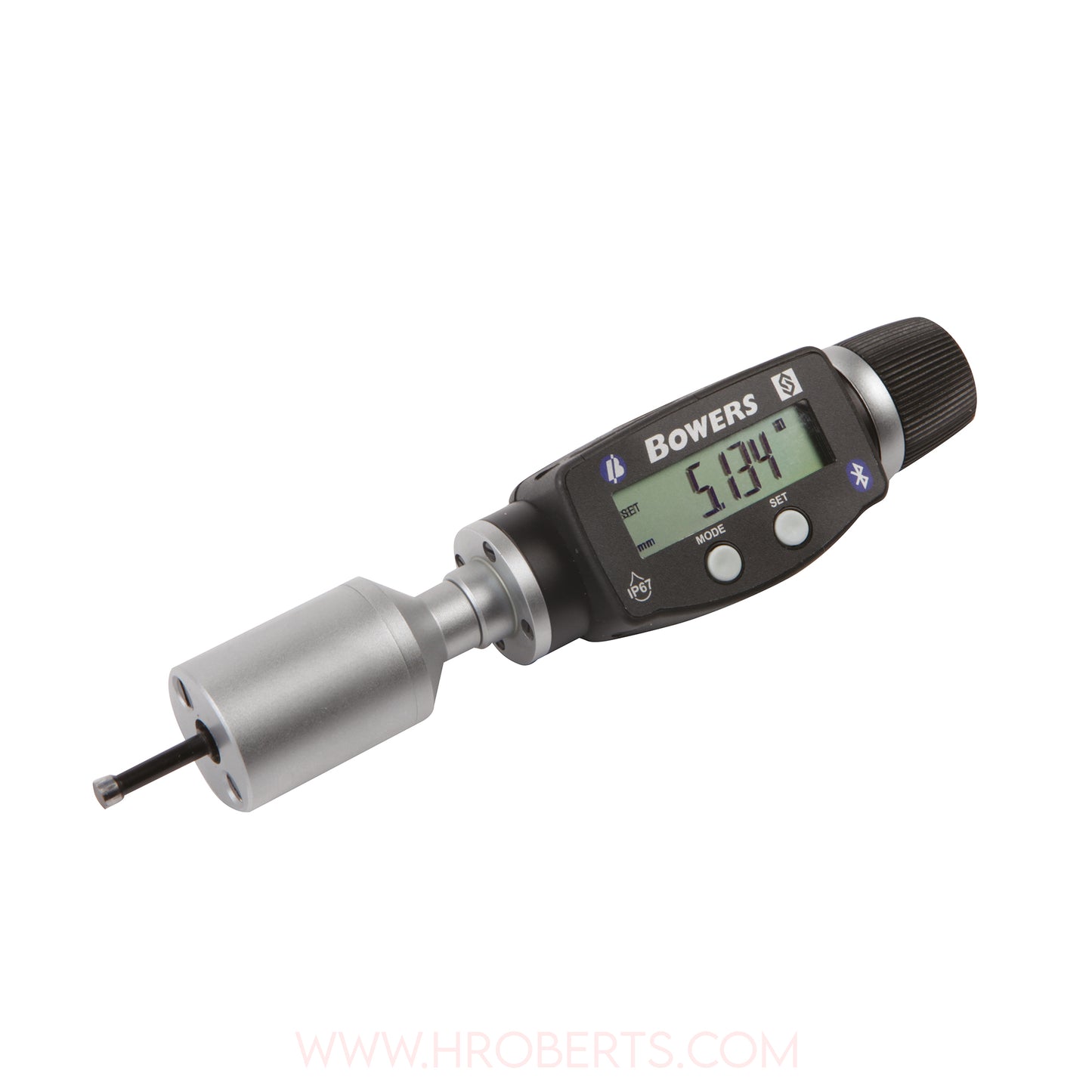 Bowers XTD5M-BT Digital Bore Gauge, Range 5-6mm, Resolution 0.001mm, 2-Point Contact with Bluetooth, Supplied with Setting Ring and Ukas Certificate