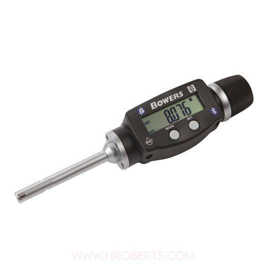 Bowers XTD8M-BT Digital Bore Gauge, Range 8-10mm, Resolution 0.001mm, 3-Point Contact with Bluetooth, Supplied with Setting Ring and Ukas Certificate